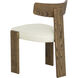 Horton Warm Brown / Geralt Linen Dining Chair